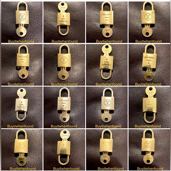 Vintage LOUIS VUITTON Lock & Key 200 Series LV Lock Key Authentic (Master List) - Picture 7 of 17